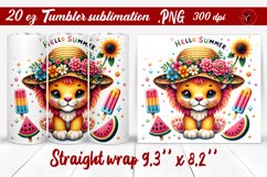 Summer Animals tumbler | Animals with glitter Product Image 1