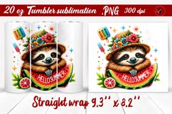 Summer Animals tumbler | Animals with glitter Product Image 1