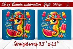 Summer Animals tumbler | Animals with glitter Product Image 1