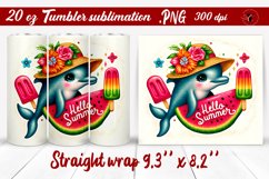 Summer Animals tumbler | Animals with glitter Product Image 1