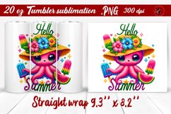 Summer Animals tumbler | Animals with glitter Product Image 1