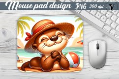 Mouse Pad | Beach mouse pud | Summer animals Product Image 1