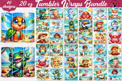 Beach tumbler bundle | Summer Animals Product Image 1