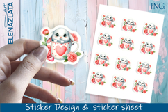 Stickers with cute animals. Children&#039;s stickers. Product Image 1