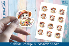 Stickers with cute animals. Children&#039;s stickers. Product Image 1