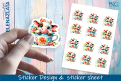 Stickers with cute animals. Children&#039;s stickers. Product Image 1