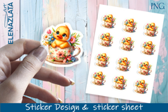 Stickers with cute animals. Children&#039;s stickers. Product Image 1