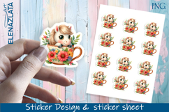 Stickers with cute animals. Children&#039;s stickers. Product Image 1