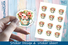 Stickers with cute animals. Children&#039;s stickers. Product Image 1