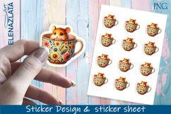 Stickers with cute animals. Children&#039;s stickers. Product Image 1