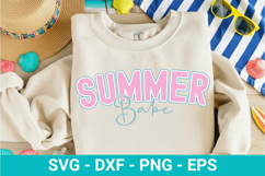 Summer Babe SVG - Retro Summer Design Product Image 1