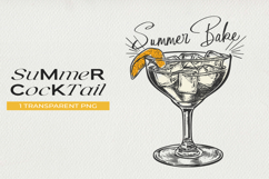 Summer Cocktail Clipart, Drinks PNG Product Image 1