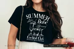Summer Babe Cocktail Club SVG | Summer Cocktail PNG Product Image 2