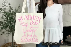 Summer Babe Cocktail Club SVG | Summer Cocktail PNG Product Image 3