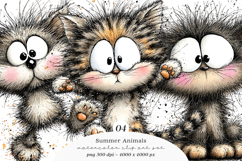 Summer Baby Cats Clipart Product Image 1