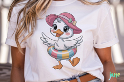 Summer Baby Duck Watercolor Clipart Product Image 3