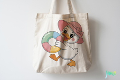 Summer Baby Duck Watercolor Clipart Product Image 5