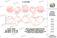 3D Summer Banner Laser Cut. Summer Garland SVG Product Image 2