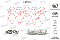 3D Summer Banner Laser Cut. Summer Garland SVG Product Image 2
