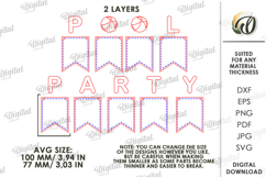 3D Summer Banner Laser Cut. Summer Garland SVG Product Image 2