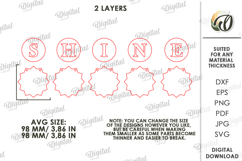 3D Summer Banner Laser Cut. Summer Garland SVG Product Image 2