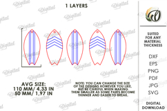 3D Summer Banner Laser Cut. Summer Garland SVG Product Image 2