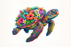 Summer Beach Sea Turtle PNG Product Image 2