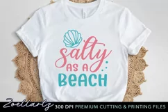 Summer Beach Vibes SVG Salty As A Beach SVG T-shirt Mug Tote Product Image 3