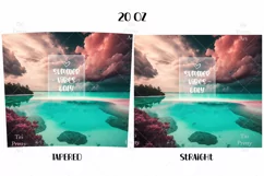 Beach Tumbler Wrap, 20 oz tumbler wrap, Beach png, Summer Tumbler Wrap
