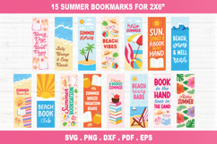 Summer Bookmark SVG PNG Bundle, Bookish Beach SVG, Vacation Product Image 1
