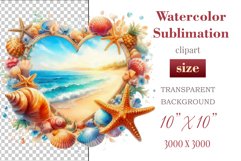 Explore our collection of vibrant watercolor clipart capturing the essence of summer beach relaxation. Perfect for cards, invitations, banners and websites, these designs infuse your projects with freshness, brightness, and joyful vibes.