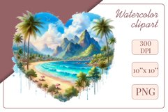 Explore our collection of vibrant watercolor clipart capturing the essence of summer beach relaxation. Perfect for cards, invitations, banners and websites, these designs infuse your projects with freshness, brightness, and joyful vibes.
