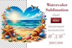 Explore our collection of vibrant watercolor clipart capturing the essence of summer beach relaxation. Perfect for cards, invitations, banners and websites, these designs infuse your projects with freshness, brightness, and joyful vibes.