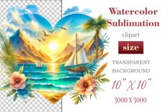 Explore our collection of vibrant watercolor clipart capturing the essence of summer beach relaxation. Perfect for cards, invitations, banners and websites, these designs infuse your projects with freshness, brightness, and joyful vibes.