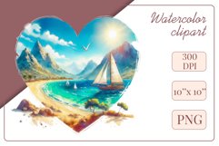 Explore our collection of vibrant watercolor clipart capturing the essence of summer beach relaxation. Perfect for cards, invitations, banners and websites, these designs infuse your projects with freshness, brightness, and joyful vibes.