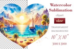 Explore our collection of vibrant watercolor clipart capturing the essence of summer beach relaxation. Perfect for cards, invitations, banners and websites, these designs infuse your projects with freshness, brightness, and joyful vibes.