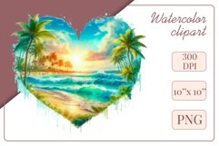 Explore our collection of vibrant watercolor clipart capturing the essence of summer beach relaxation. Perfect for cards, invitations, banners and websites, these designs infuse your projects with freshness, brightness, and joyful vibes.