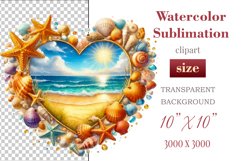 Explore our collection of vibrant watercolor clipart capturing the essence of summer beach relaxation. Perfect for cards, invitations, banners and websites, these designs infuse your projects with freshness, brightness, and joyful vibes.