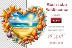 Explore our collection of vibrant watercolor clipart capturing the essence of summer beach relaxation. Perfect for cards, invitations, banners and websites, these designs infuse your projects with freshness, brightness, and joyful vibes.
