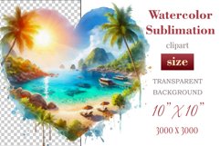 Explore our collection of vibrant watercolor clipart capturing the essence of summer beach relaxation. Perfect for cards, invitations, banners and websites, these designs infuse your projects with freshness, brightness, and joyful vibes.