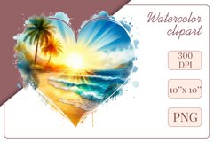 Explore our collection of vibrant watercolor clipart capturing the essence of summer beach relaxation. Perfect for cards, invitations, banners and websites, these designs infuse your projects with freshness, brightness, and joyful vibes.
