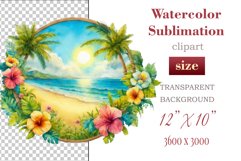 Explore our collection of vibrant watercolor clipart capturing the essence of summer beach relaxation. Perfect for cards, invitations, banners and websites, these designs infuse your projects with freshness, brightness, and joyful vibes.