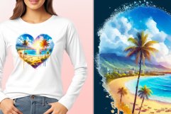 Explore our collection of vibrant watercolor clipart capturing the essence of summer beach relaxation. Perfect for cards, invitations, banners and websites, these designs infuse your projects with freshness, brightness, and joyful vibes.