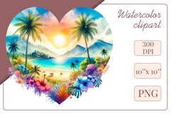 Explore our collection of vibrant watercolor clipart capturing the essence of summer beach relaxation. Perfect for cards, invitations, banners and websites, these designs infuse your projects with freshness, brightness, and joyful vibes.