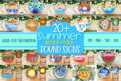 20 Plus Summer, Beach and Lake Welcome Door Signs Bundle Product Image 1