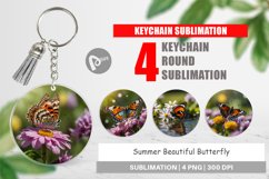 Keychain Summer Beautiful Butterfly Product Image 1