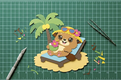 Summer Beaver 3D SVG Product Image 4
