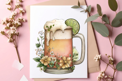 Watercolor Summer Beer Clipart - Summer Beer Png Product Image 2