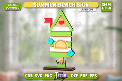 Summer Sign Laser Cut | Summer Vibe | Summer Elements | CNC Product Image 1