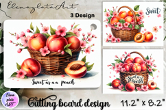 Watercolor sweet fruits sun Cutting Board Product Image 1